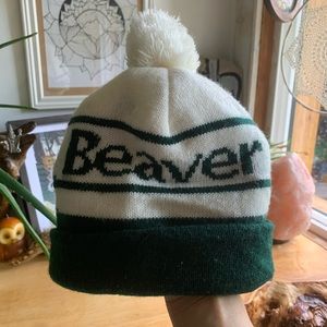 Vintage Canadian style Beaver Lumber Toque